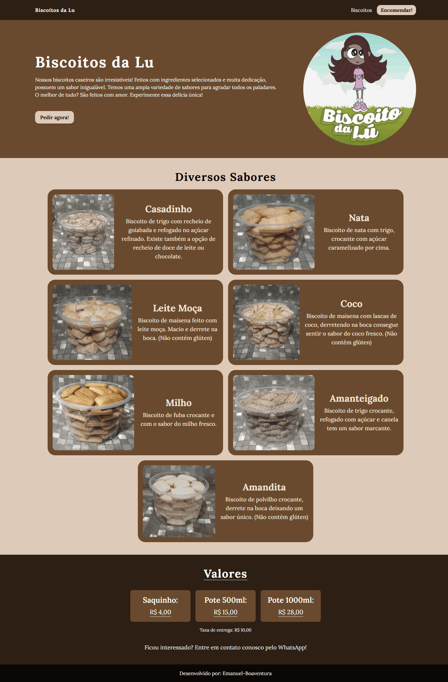 Imagem do projeto: Lu Cookies